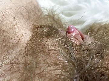 Huge erected clitoris fucking vagina deep inside big orgasm